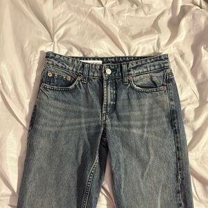 ZARA Dark Grey Straight Leg Jeans
